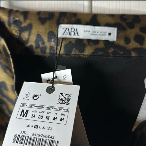 Zara Animal Print Mini Skirt Leopard - Picture 11 of 11